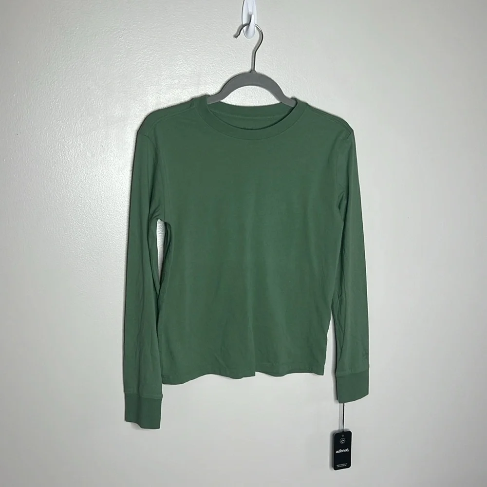 NWT allbirds Cotton Long Sleeve Tee Hazy Cargo - NWT - Picture 3 of 10